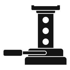 Maintenance jack-screw icon. Simple illustration of maintenance jack-screw vector icon for web design isolated on white background