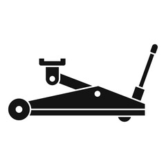 Hydraulic jack-screw icon. Simple illustration of hydraulic jack-screw vector icon for web design isolated on white background