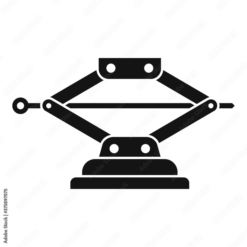 Poster machine jack-screw icon. simple illustration of machine jack-screw vector icon for web design isolat