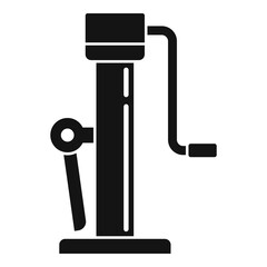 Hoist jack-screw icon. Simple illustration of hoist jack-screw vector icon for web design isolated on white background