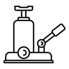 Jack-screw icon. Outline jack-screw vector icon for web design isolated on white background