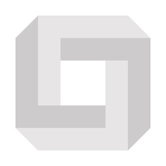 3D impossible square