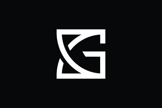Minimal Innovative Initial KG logo and GK logo. Letter GK KG creative elegant Monogram. Premium Business logo icon. White color on black background