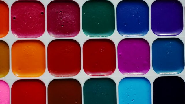 new palette with vibrant watercolors.abstract art background.