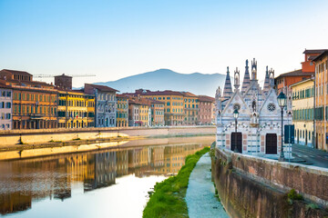 City view in Pisa, Italy. 