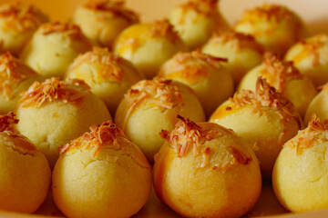 Nastar cakes with cheese flavor, typical food that served in iedul fitri or lebaran. 