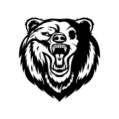 head of a bear vector