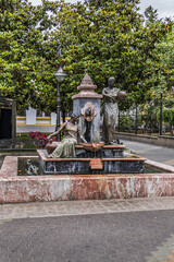19th century Cordoba Gardens of la Merced (Jardines de la Merced), also known as Colon (Columbus)...