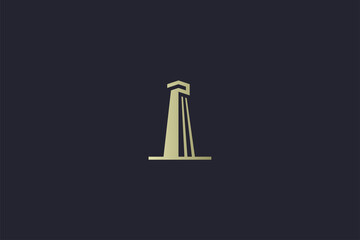 Luxury Gold Tower Property Real Estate Logo