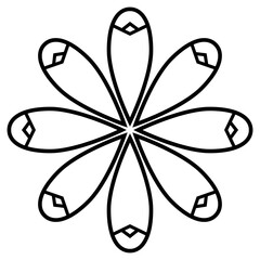 Flower icon collection - vector illustration