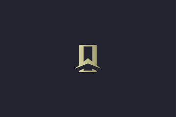 Luxury Gold House Property Real Estate Logo