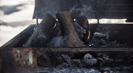 wood in the mountains