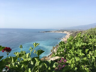 view of the coast of the mediterranean sea, Sicily