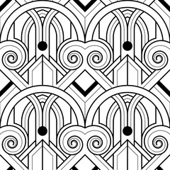Vector modern geometric tiles pattern