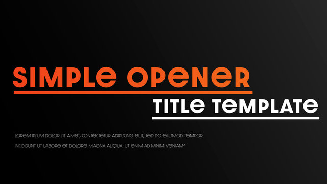 Corporate Slides Opener Title