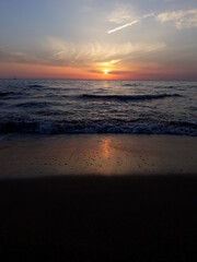 Fototapeta premium sunset on the beach