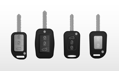 Realistic car keys. 
