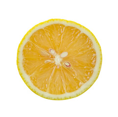 Fresh lemons isolated on white background.