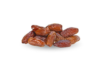 Phoenix dactylifera top view on a white background