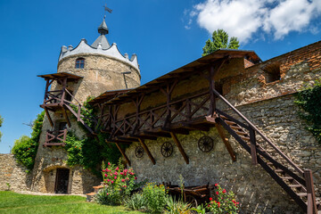 Tower of the old castle in the city of Letichev.