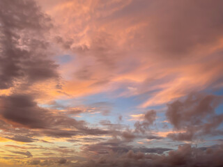 Fototapeta premium dramatic sky at sunset