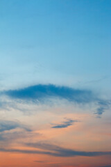 beautiful colorful sky and cloud in twilight time background
