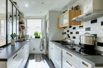 modern kitchen interior