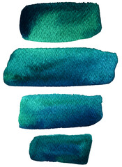 Abstract watercolor texture, isolated on white background. Watercolor brush strokes.	
