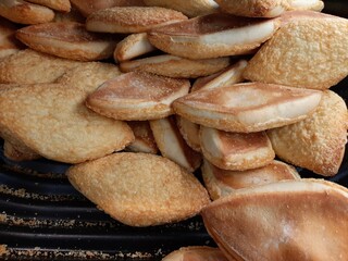 fresh and hot bread from the oven