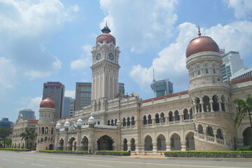 Fototapeta na wymiar Sultan Abdul Samad Building. Build during British era Colonial in Malaya.