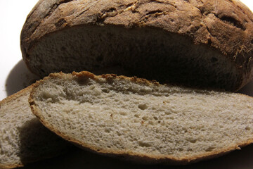 fresh and hot bread from the oven