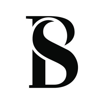 Letter BS or Letter SB Logo, Vector format