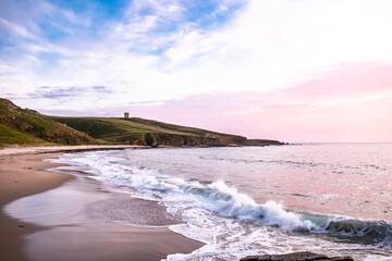 Beautiful sunset on Maghery beach in Co. Donegal