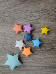 Origami lucky stars