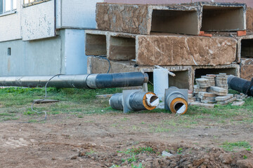Repair of Central heating pipes in Russia