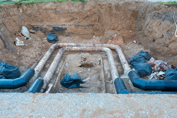 Repair of Central heating pipes in Russia