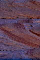 Rock formations in the Valley of Fire State Park in the Nevada desert, USA