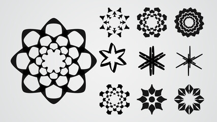 simple and minimalist logo set