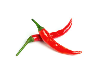 chili pepper isolated on a white background.
