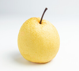 Chinese pear isolated on white background.