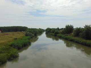 landscape with river and sky