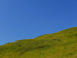 Obraz premium scenico panorama delle verdi vallate dolomitiche in estate
