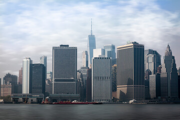 New York City Skyline from the East River - East River Skyline - Skyline - 