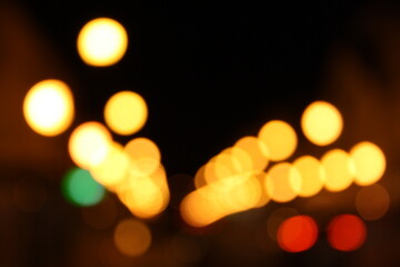 Fototapeta premium Nighty lights bokeh