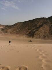 Fototapeta na wymiar Hurghada Ägypten Zentrum Tourismus Urlaub Wüste Sahara Dühnen