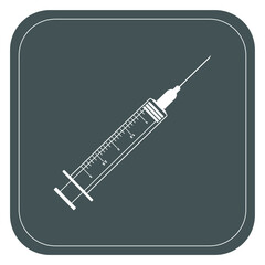 Vaccine for virus, injector icon, Pandemic