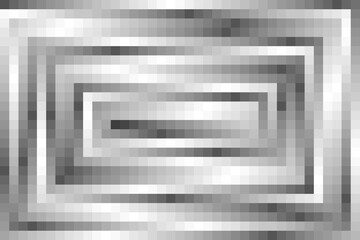 Black and white pixelated abstract background, vector illustration