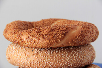 hot and fresh sesame bagel