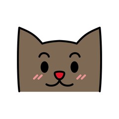 cartoon cat illustration design. cute cat