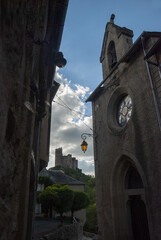 Village of Najac in the Aveyron department of southern France